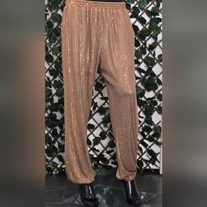 Kori Sequin Joggers Women's Large